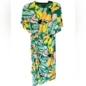 Maggy London Floral Print Jersey Dress